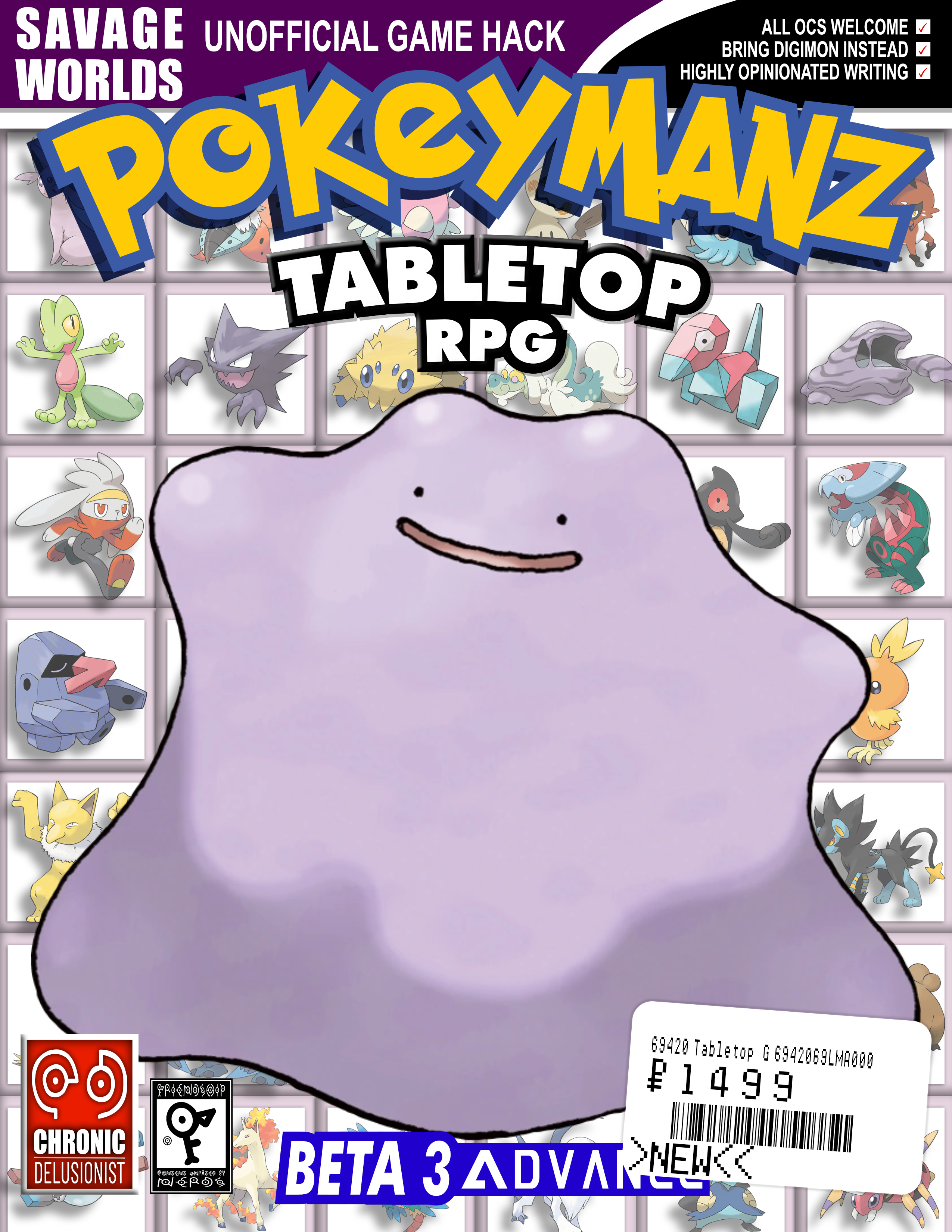 The cover image of the Pokeymanz 'book.'
